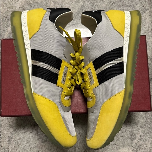BALLY Men’s Astfeld Lace-Up Sneakers in Yellow size US 10 - Picture 3 of 14